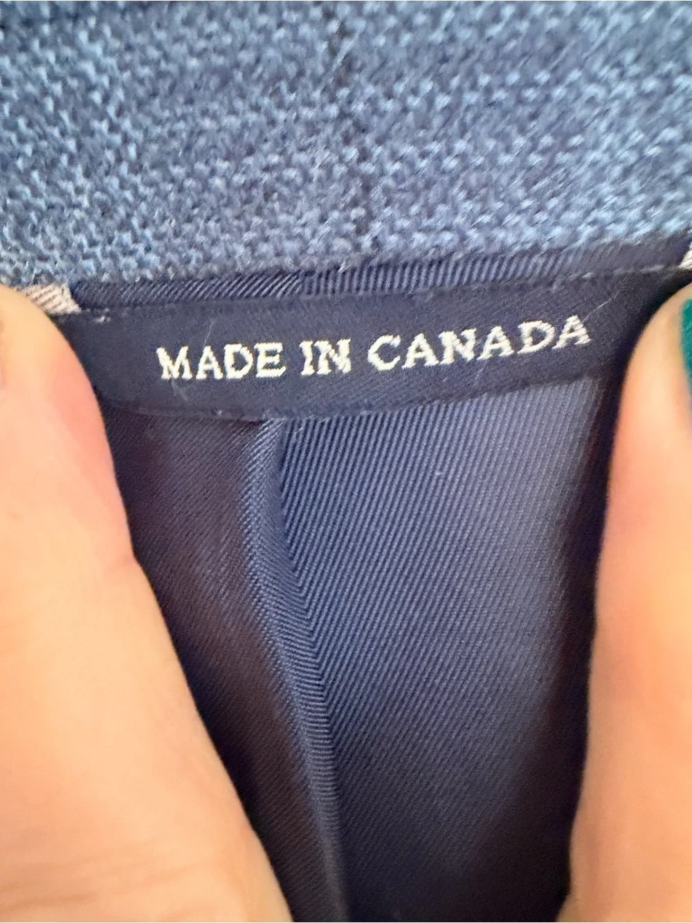 POLO RALPH LAUREN Blue Label Men’s Plaid Wool/Silk Blazer Sz 48R Made in Canada